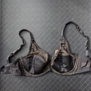 Dita Von Teese retro cage bra full set black and red 34E